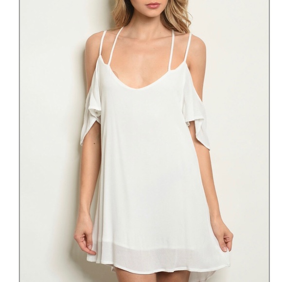 White simple sexy dress - Picture 2 of 2